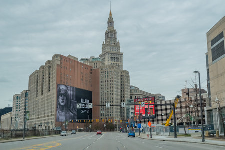 Cleveland, Ohio, USA - 22 November, 2018: Tower City Center, originally known as Cleveland Union Terminal, located at Public Square in downtown Cleveland, Ohioのeditorial素材
