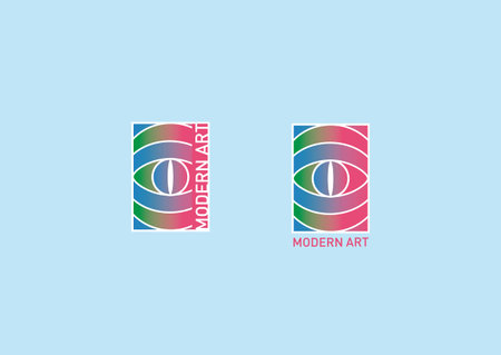 Development of abstract on the theme of of modern art