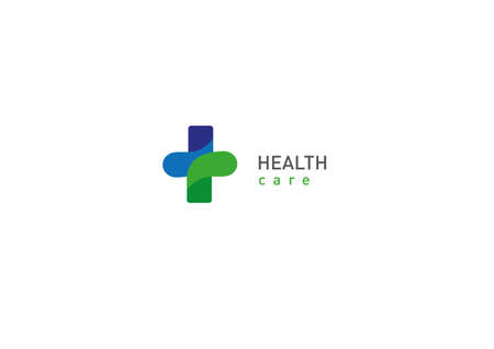 Bright logo on medicine and health, crossのイラスト素材