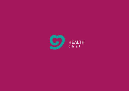 Bright logo on medicine and healthのイラスト素材