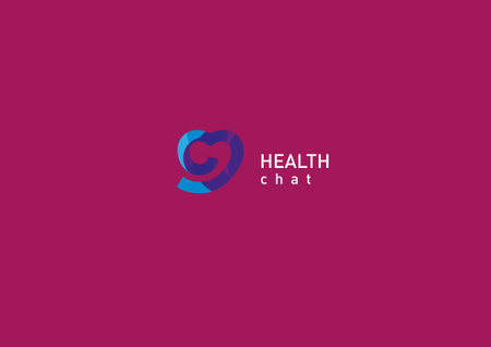 Bright logo on medicine and health
