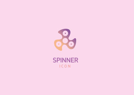 Creative geometric modern logo fidget spinnersのイラスト素材