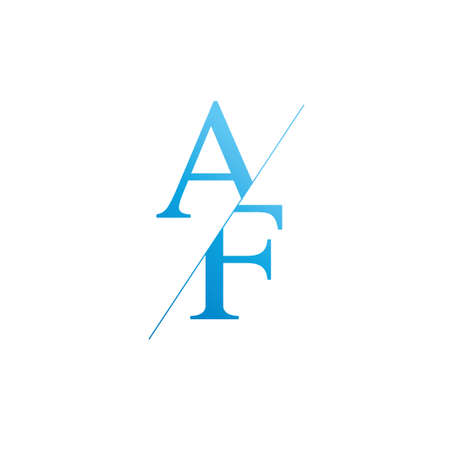Monogram letters a and f icon.のイラスト素材