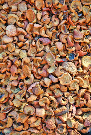 Dried apples backgroundの写真素材