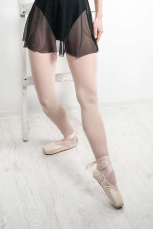 Ballerina legs in pastel colorsの写真素材