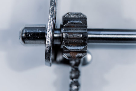 Close up of the gear wheel of an Ice Cream Scoopの写真素材