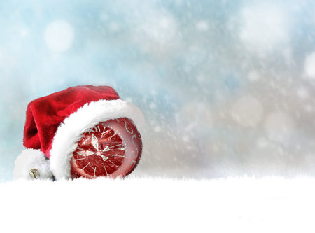 Christmas decoration on the gray background. Merry Christmas.