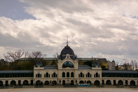 The building of the City Park Ice Rinkの写真素材