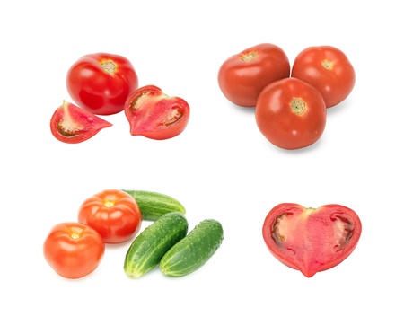 Set tomatoesの写真素材