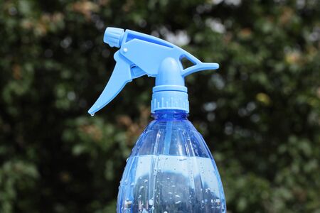 plastic sprayer for spraying in gardenの写真素材
