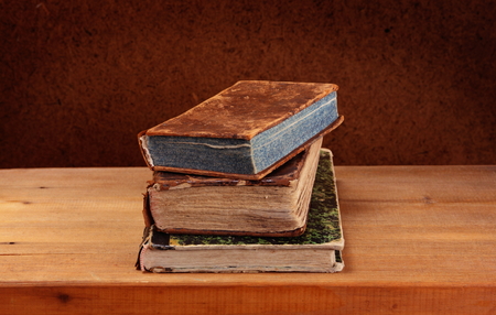 Stack of old booksの写真素材