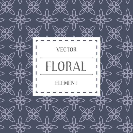 Simple and graceful floral Pattern design template, Elegant lineart logo design template, vector icon illustration. Modern Styleのイラスト素材