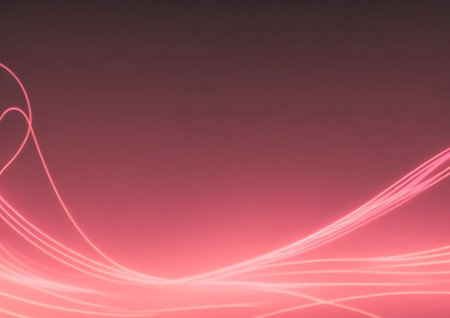 abstract background with smooth lines in red and pink colors, illustrationの素材