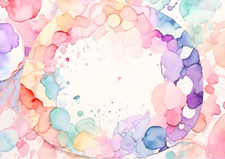 Abstract watercolor background. Hand-drawn illustration for your design.の素材