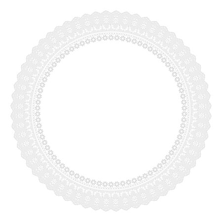 white openwork napkinのイラスト素材