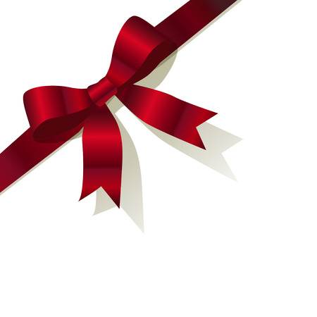 Red pearlribbonのイラスト素材