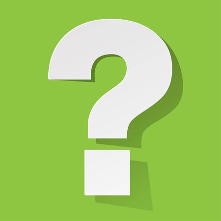 questionmark on a green backgroundのイラスト素材