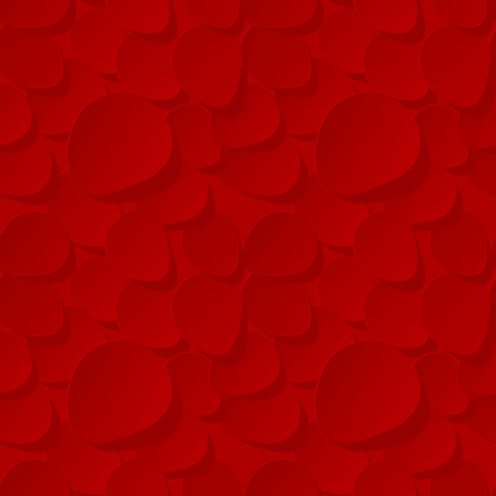 Floral Seamless Vector Pattern 3d background with red rose petals.のイラスト素材