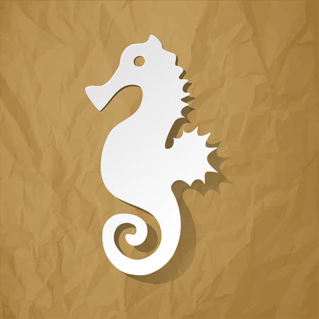 Seahorse vector illustrationのイラスト素材
