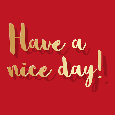 Have a nice day postcardのイラスト素材