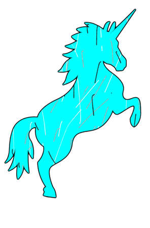 Unicorn clip artの写真素材