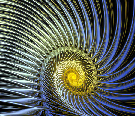 Abstract fractal  shape computer generated image