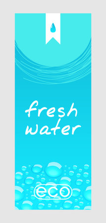 Fresh water bannerのイラスト素材