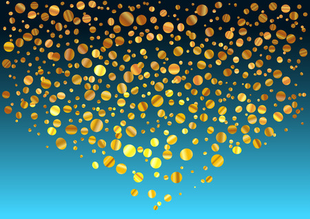 Gold confetti vector backgroundのイラスト素材