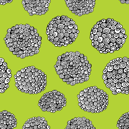 Seamless abstract floral pattern. Hand drawing vector ornament.のイラスト素材
