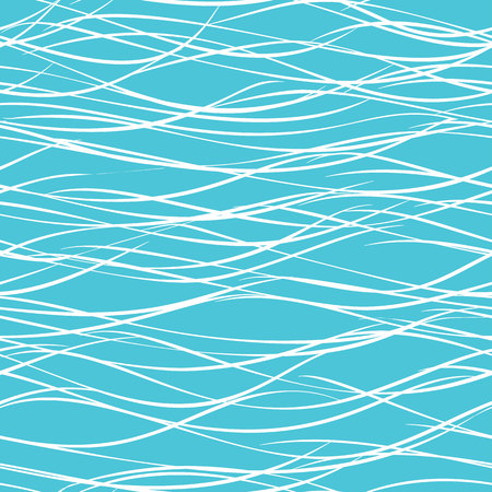 Seamless abstract sea waves pattern. Vector illustration.のイラスト素材