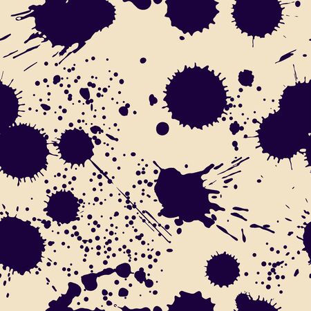 Seamless abstract grunge vector seamless pattern. Artistic splash blots. Spots ink stains backgroundの写真素材