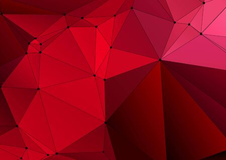 Abstract mosaic triangular background in low poly style.の写真素材