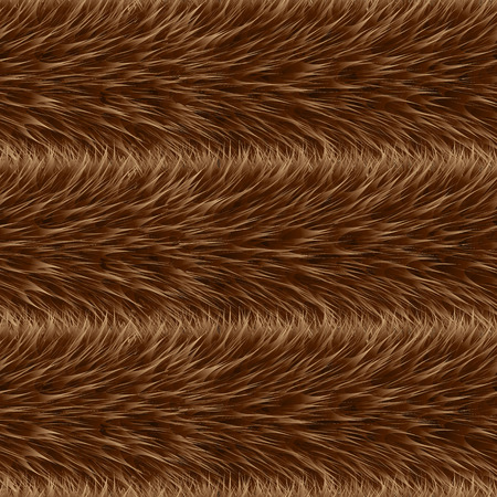Seamless of beige vector furry pattern. Fluffy background. Safari backdropのイラスト素材