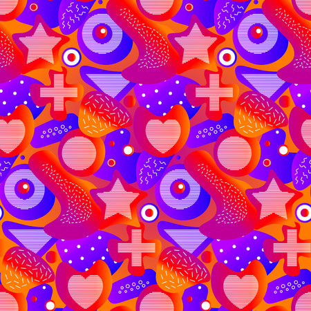 Abstract vector seamless color gradient pattern. Background with color combinations graphic ornament. EPS10.のイラスト素材