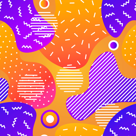 Abstract vector seamless color gradient pattern. Background with color combinations graphic ornament. EPS10.のイラスト素材