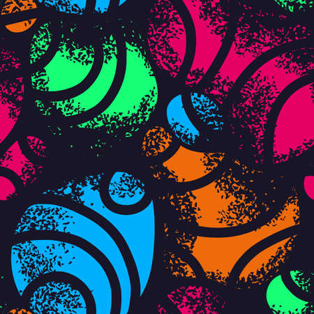 Abstract background with splashes. Textured grunge seamless pattern.のイラスト素材