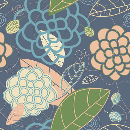 This seamless background pattern is a scalable vector pattern, making it ideal for textiles, gift-wrapping and decorative papers, backgrounds, greeting cards, wallpaper and moreのイラスト素材