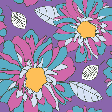 This seamless background pattern is a scalable vector pattern, making it ideal for textiles, gift-wrapping and decorative papers, backgrounds, greeting cards, wallpaper and moreのイラスト素材