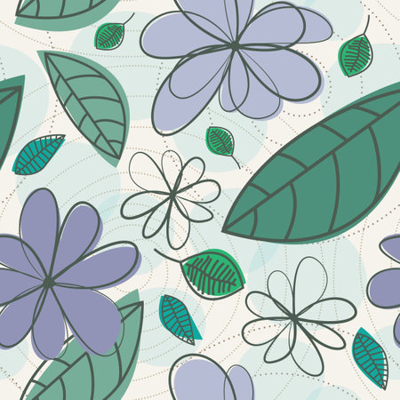 This seamless background pattern is a scalable vector pattern, making it ideal for textiles, gift-wrapping and decorative papers, backgrounds, greeting cards, wallpaper and moreのイラスト素材