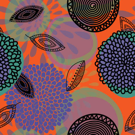 This seamless background pattern is a scalable vector pattern, making it ideal for textiles, gift-wrapping and decorative papers, backgrounds, greeting cards, wallpaper and moreのイラスト素材