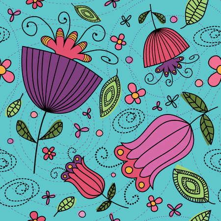 This seamless background pattern is a scalable vector pattern, making it ideal for textiles, gift-wrapping and decorative papers, backgrounds, greeting cards, wallpaper and moreのイラスト素材