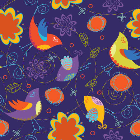 This seamless background pattern is a scalable vector pattern, making it ideal for textiles, gift-wrapping and decorative papers, backgrounds, greeting cards, wallpaper and moreのイラスト素材