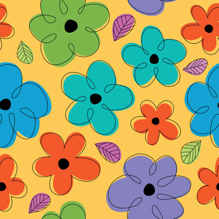This seamless background pattern is a scalable vector pattern, making it ideal for textiles, gift-wrapping and decorative papers, backgrounds, greeting cards, wallpaper and moreのイラスト素材