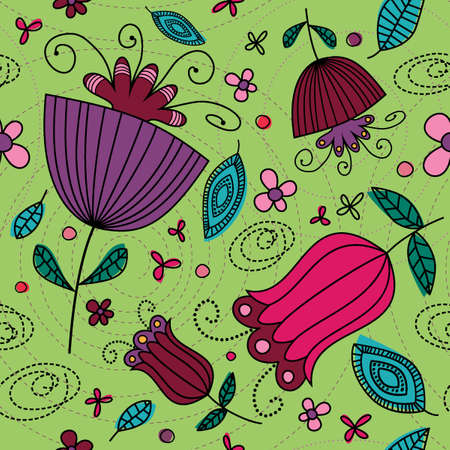 This seamless background pattern is a scalable vector pattern, making it ideal for textiles, gift-wrapping and decorative papers, backgrounds, greeting cards, wallpaper and moreのイラスト素材