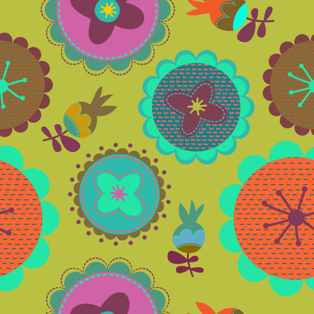 This seamless hand drawn pattern is a scalable vector, making it ideal for backgrounds, textiles, gift-wrapping, decorative papers, backgrounds, greeting cards, wallpaper & moreのイラスト素材