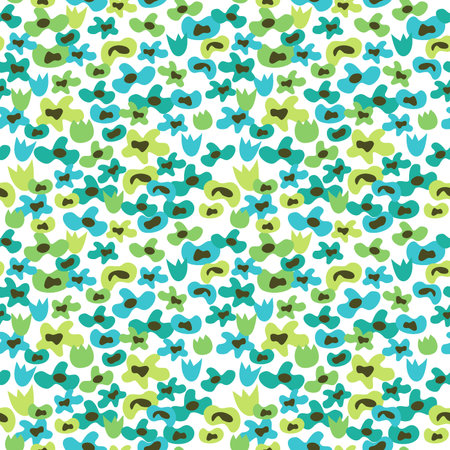 This seamless scalable vector of tiny hand drawn flowers is ideal for textiles, gift-wrapping, decorative papers, backgrounds, greeting cards, wallpaper & moreのイラスト素材