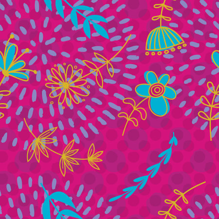 This seamless hand drawn pattern is a scalable vector, making it ideal for backgrounds, textiles, gift-wrapping, decorative papers, backgrounds, greeting cards, wallpaper & moreのイラスト素材