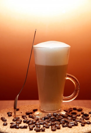 cafe latte の写真素材