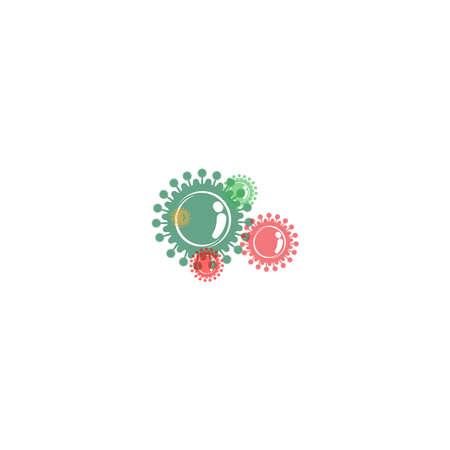 Coronavirus icon Template vector illustration designのイラスト素材