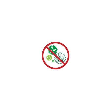 Coronavirus icon Template vector illustration designのイラスト素材